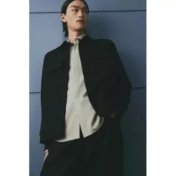 HM oversHirt Regular Fit Black XS