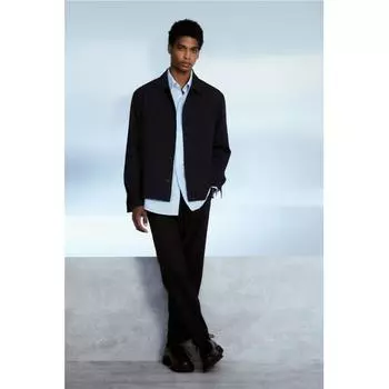 HM oversHirt Regular Fit Navy Blue XS