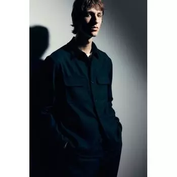 HM Regular Fit Felt oversHirt Черный S