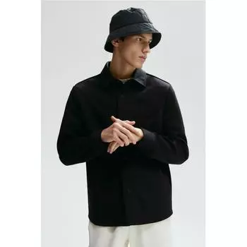 HM Regular Fit Scuba Overshirt черный