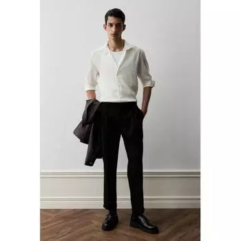 HM Regular Fit Tailored Pants Black 28