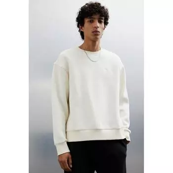 HM Ribbed sweatsHirt Loose Fit creaM XS