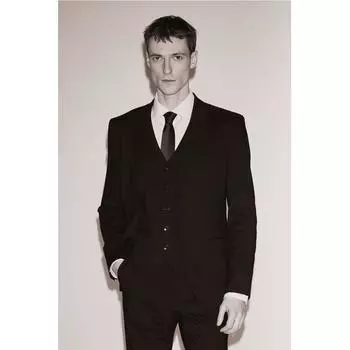 HM Slim Fit Костюмный Жилет Черный