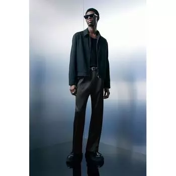 HM Свободные атласные брюки черного цвета 29