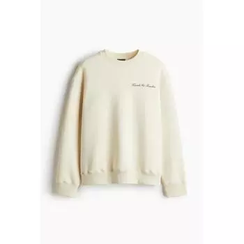 HM Свободный крой Печатные свитераHirt кремовый Friends faMilies S