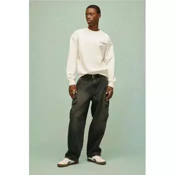 HM свободный крой принт свитераHirt белый Лос-Анджелес XS