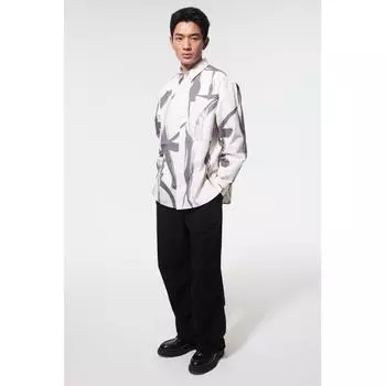 HM Свободный крой верхняя рубашка белая выкройка XS