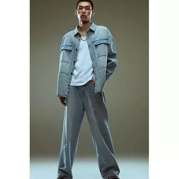 HM Wide Jeans светло-голубой деним 2930