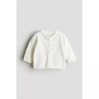 HM вязаный кардиган белый