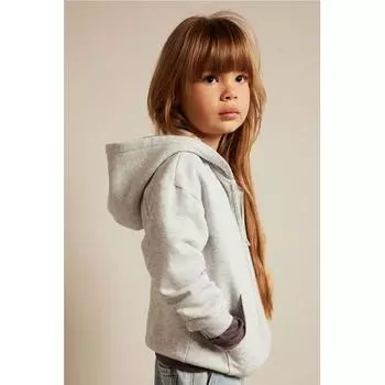 HM Zip Up Толстовка Светло-Серый Меланж