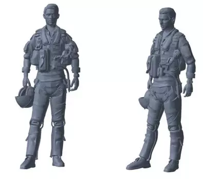HMA Pilot Standing Resin Kit 1/48 F/A-18 HMAM3-412 (Person)