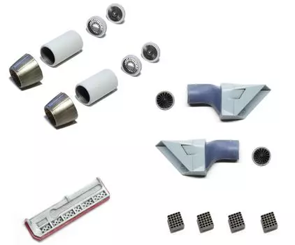 HMA Super Hornet Detail Up Set Plastic Model Parts 1/72 F/A-18E/F (Airplane)