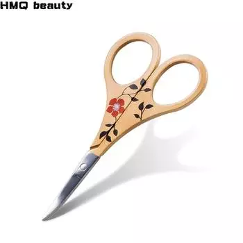 HMQ beauty 1 шт. ножницы из нержавеющей стали для волос в носу, бровей, ножницы для ремонта ресниц, маленькие и острые