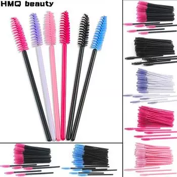 HMQ Beauty 50 шт. одноразовая кисточка для ресниц для наращивания ресниц тушь палочка аппликатор инструменты для макияжа