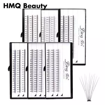 HMQ Beauty, 60 шт., индивидуальные кластерные ресницы, профессиональный макияж, прививка, накладные ресницы, инструменты для наращивания ресниц из норки