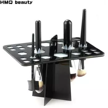 HMQ beauty, набор кистей для макияжа с 26 отверстиями, сухая стойка, полка для кистей, многофункциональная подставка, дисплей для косметики