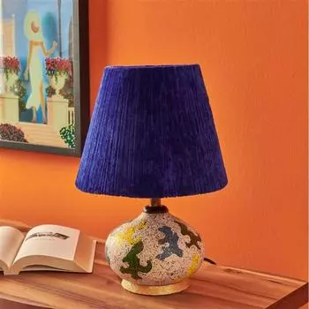 HMY Design Ocean Blue Керамический абажур с изголовьем