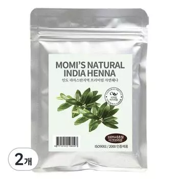 Хна Momis Natural India 100 г, натуральный темно-коричневый, 2 шт.