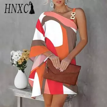 HNXC Женская мода Лето Весна Летнее Весеннее Повседневные платья S