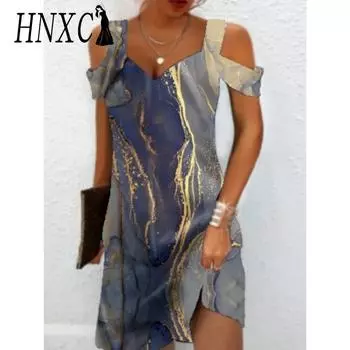 HNXC Женские модные летние весенние повседневные платья с короткими рукавами и v-образным вырезом S красный