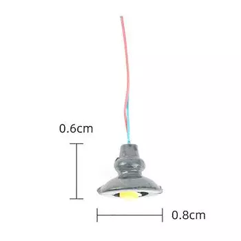 Ho 1/87 масштаб 3V светодиодный светильник миниатюрный имитация уличная модель рекламного щита Diy лампа