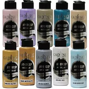 Hobbi акриловая краска металлик для всех поверхностей 120мл