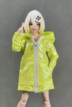 Хобби Игрушка Масштаб Фигурка для женского тела Мода Junior Bishoujo Длинная рубашка Куртка Одежда не входит [TOYBARJAPAN] 1/12 (Тело, голова, обувь и т. д.) жёлтый