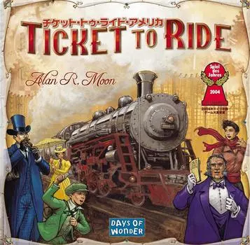 Хобби Япония Билет на Ride America в японской версии для 13 лет и настольная игра (Билет на поездку) (для 2-5 игроков, 30-60 минут, более)