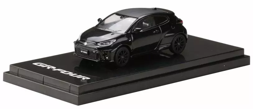 Хобби ЯПОНИЯ Toyota GR YARIS RZ Высокопроизводительный драгоценный черный жемчуг Готовый продукт HJ641024HBK 1/64 чёрный