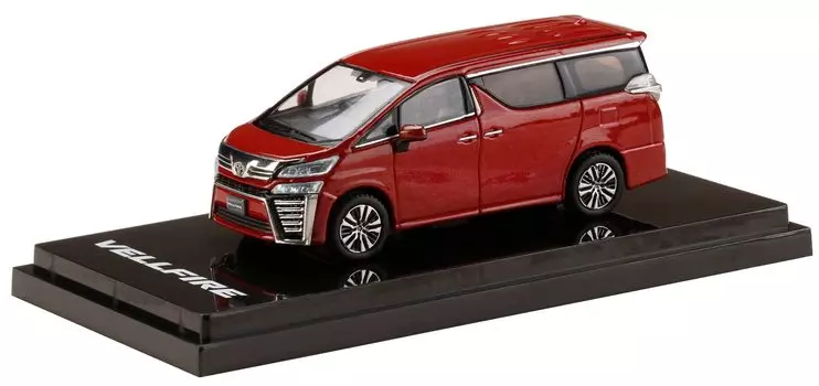 Хобби ЯПОНИЯ Toyota Vellfire темно-красный слюдяной металлик Готовый продукт HJ641028R 1/64 (H30W) красный