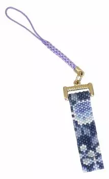 HOBBIX Набор для бисера Узор Юдзэн Стиль Индиго Окрашенный Юката Земля Нэцкэ Гортензия Киото/Нисидзин PB-122