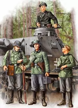 Hobby Boss Fighting Vehicle Series German Infantry Set Пластиковая модель 84413 1/35 Vol.1