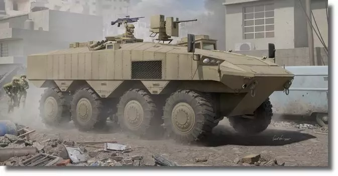 Hobby Boss Fighting Vehicle Series Israel Eitan Armored Personnel Carrier Plastic Model 84509 1/35 (Military Vehicle)