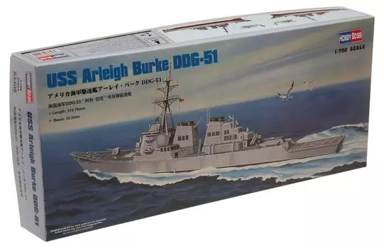 Hobby Boss Ship Series US Navy Destroyer Arleigh Burke Plastic Model 1/700 DDG-51