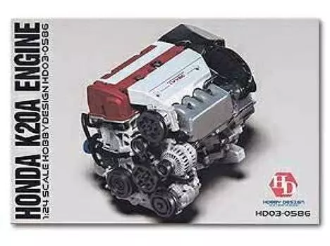 Hobby Design Honda K20A Двигатель Детали Комплект Модель Смола 1/24 (hd03-0586)
