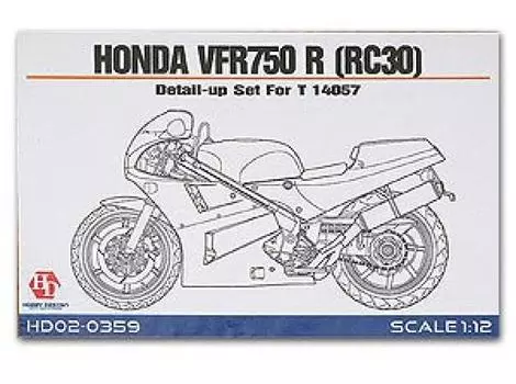 Hobby Design Honda VFR750R RC30 Детали Upset 1/12 HD02-0359