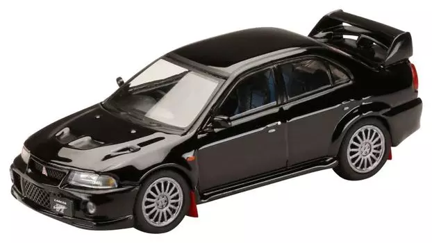 Hobby Japan HJ64 Mitsubishi Lancer GSR Evolution 6 1999 with mud flap Pyrenees black finished product 1/64 (CP9A)