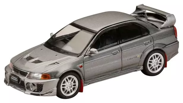 Hobby Japan HJ64 Mitsubishi Lancer GSR Evolution 5 CP9A 1998 с брызговиком, цвет титаново-серый, готовый продукт HJ642032AGM 1/64 металлик/изготовленный на заказ
