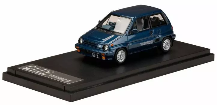 Hobby Japan MARK43 Honda CITY TURBO II Tonic Blue Metallic Готовый продукт PM43139BL 1/43
