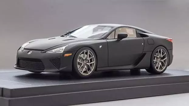 Hobby Japan MARK43 Lexus LFA Matte Black Finished Product 1/43 (RHD) чёрный