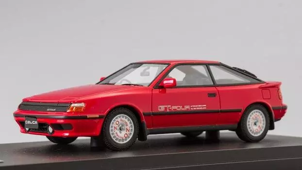 Hobby Japan MARK43 Toyota Celica 1987 Sports Wheel Super Red II Finished Product 1/43 GT-FOUR (ST165)