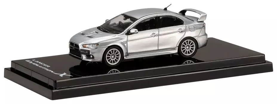 Hobby Japan Mitsubishi Lancer Evolution 10 Cool Silver Metallic 1/64