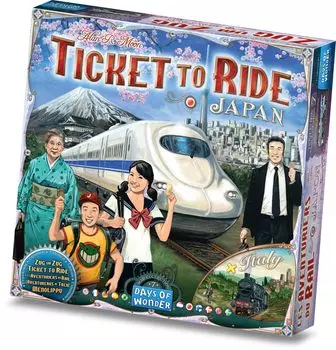 Hobby Japan Ticket to Ride Карта Многоязычная версия Возраст Настольная игра Расширение Япония/Италия (Для 2-5 игроков, 30-60 минут, 8+)
