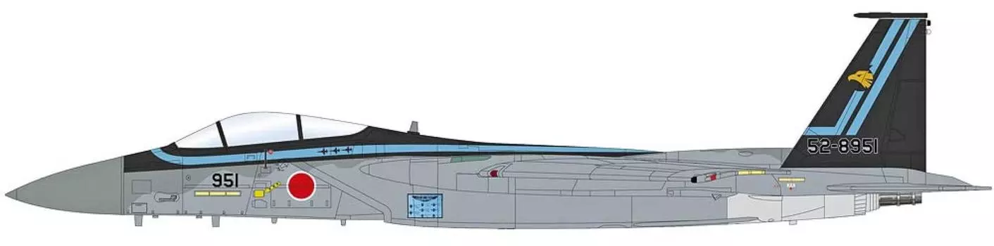 HOBBY MASTER 172 F-15J Eagle Сил самообороны Японии 306-я эскадрилья 52-8951 Авиабаза Комацу Авиашоу 2022 Готовое изделие