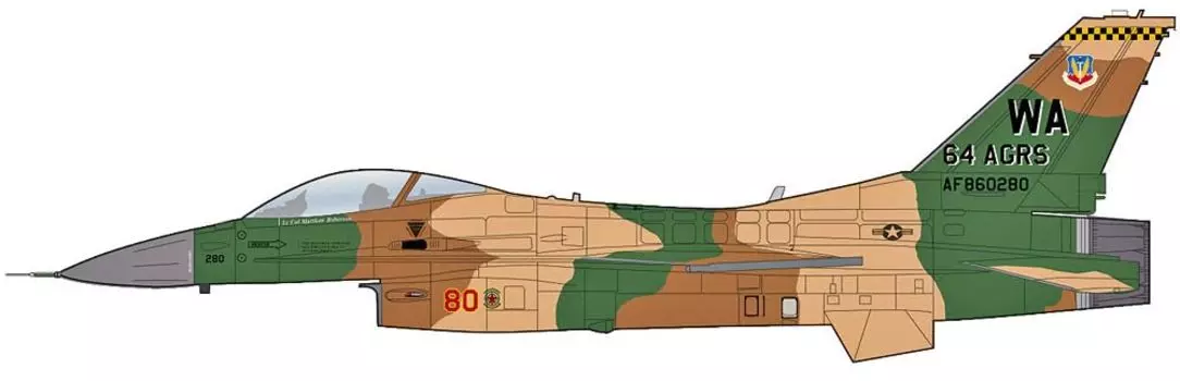 HOBBY MASTER Блок 32 64-й эскадрильи Агрессор Ящерица Завершенный продукт 1/72 F-16C