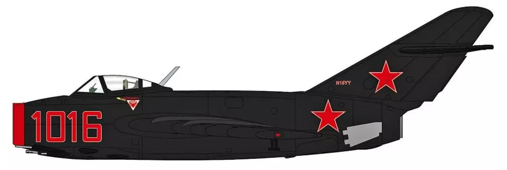 HOBBY MASTER Fagot Combat Aviation Museum Collection Machine Completed Product 1/72 MiG-15bis