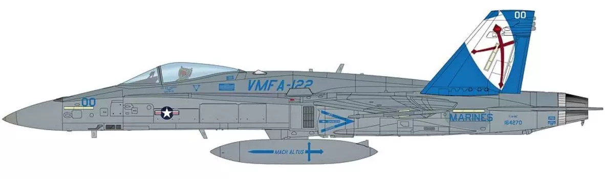 HOBBY MASTER Hornet Crusaders Iwakuni Base 2016 Completed Product 1/72 F/A-18C VMFA-122