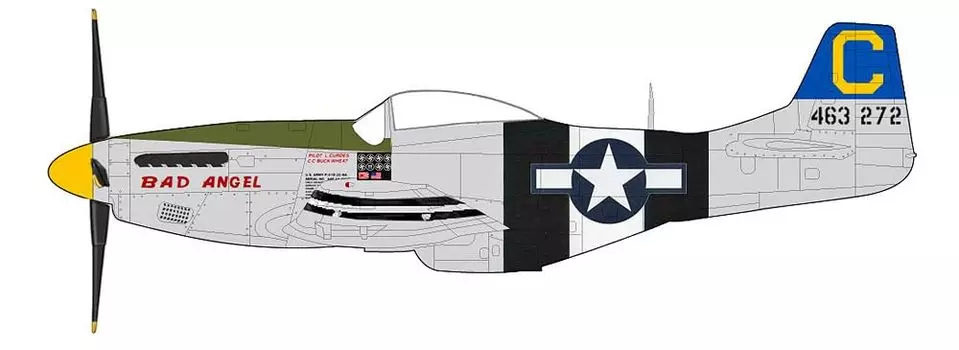 HOBBY MASTER Mustang Bad Angel Готовый продукт 1/48 P-51D