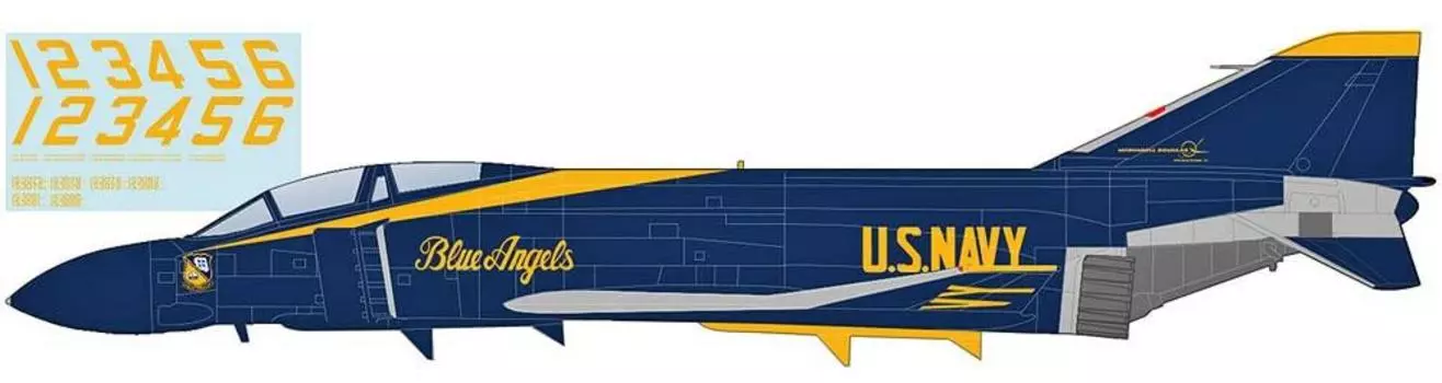 HOBBY MASTER Phantom 2 US Navy Blue Angels Decal Included Edition Completed Product 1/72 F-4J