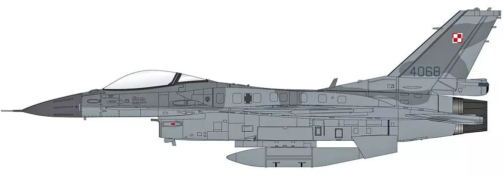HOBBY MASTER Польские ВВС 32-я тактическая авиабаза Васк 2019 Завершенный продукт 1/72 F-16C